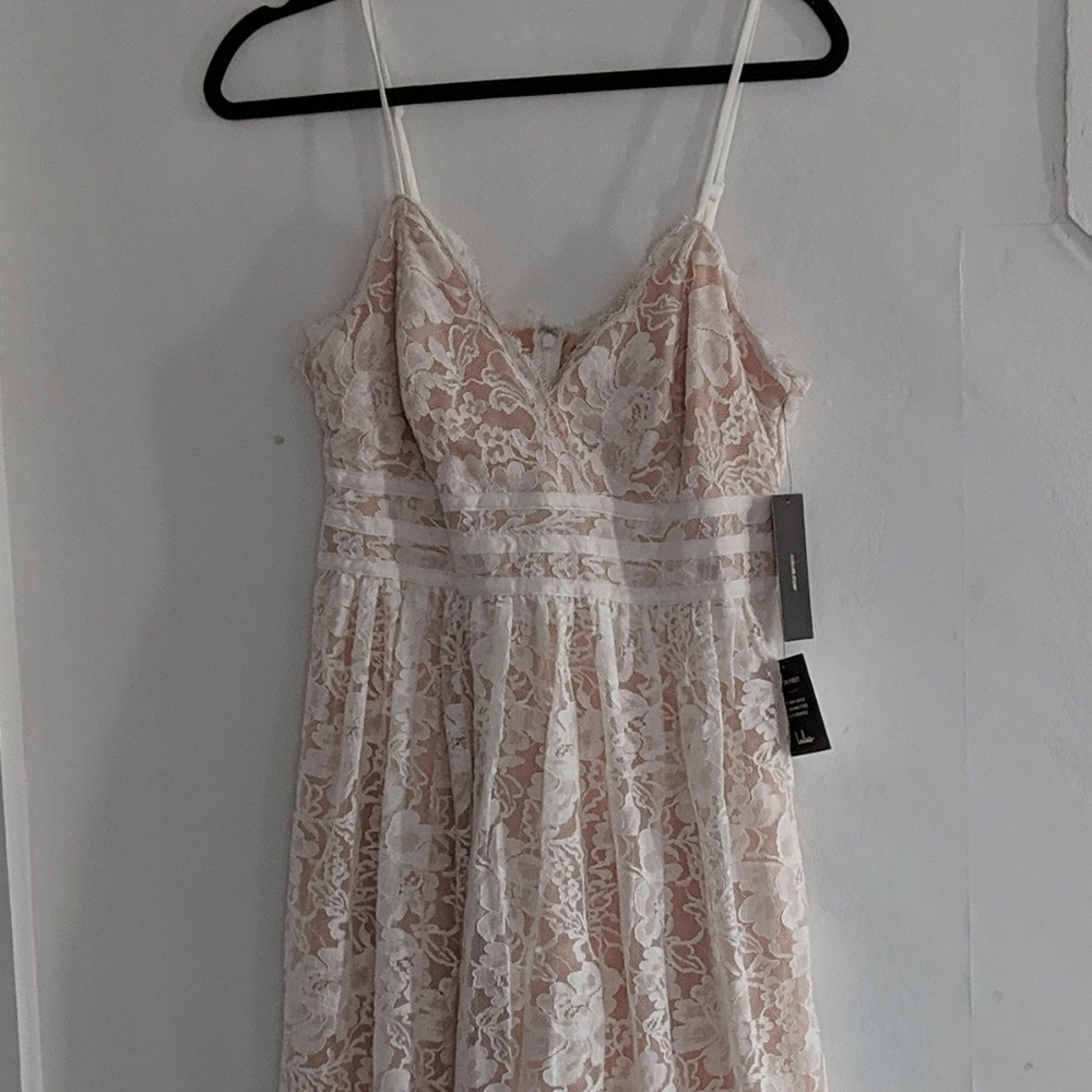 Lulus Treasure Me White Lace Midi Dress